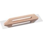 WESTEX Schweizer Kelle, Edelstahl, 480 x 130 mm aus rostfreiem Edelstahl, lackierter Holzgriff - 1 Stück (92150210)