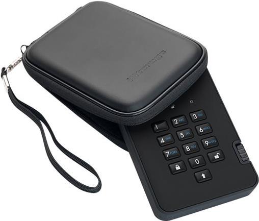 iStorage diskAshur² 4 TB 2,5" HDD USB 3.1 Gen 1 Phantomschwarz