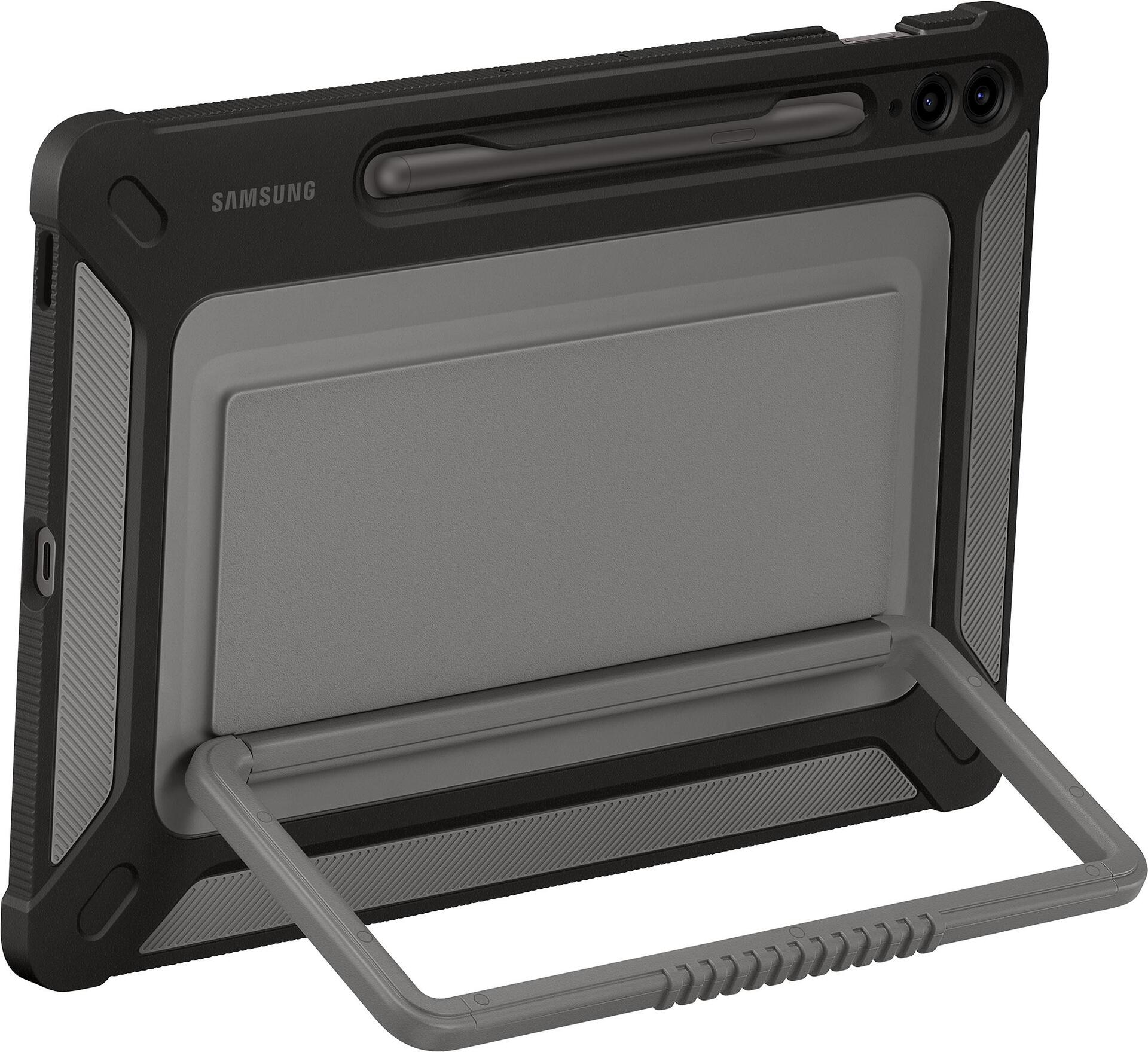 Samsung EF-RX610. Etui-Typ: Cover, Markenkompatibilität: Samsung, Kompatibilität: Galaxy Tab S9 FE+, Maximale Bildschirmgröße: 27,7 cm (10.9"), Anzahl der Stand-Modi: 1. Gewicht: 322 g (EF-RX610CBEGWW)