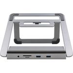 EXSYS EX-1223HM Notebook-Dockingstation & Portreplikator Kabelgebunden USB 3.2 Gen 1 (3.1 Gen 1) Type-A Silber (EX-1223HM)