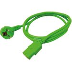 ROLINE Stromkabel CEE 7/7 (M) gewinkelt bis IEC 60320 C13 gerade (19.08.1013)