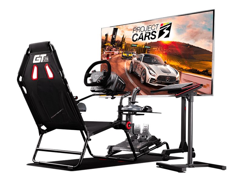 Next Level Racing GTLite Rennsimulator-Cockpit Schwarz, Rot