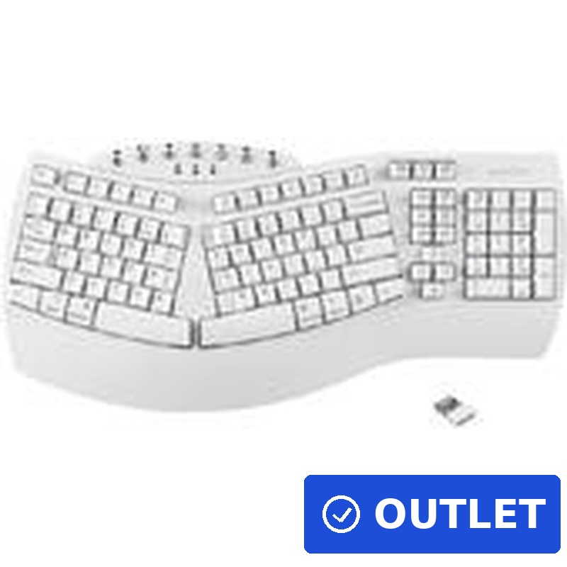 Perixx 11615 Tastatur RF Wireless + Bluetooth QWERTY Französisch (PERIBOARD-612W DE)