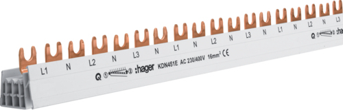 Phasenschiene 4p 16qmm 54mod Gabel KDN451E (KDN451E)