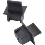 Helos RJ45 Staubschutz/Blindstopfen schwarz VPE 100 Staubschutz für ungenutzte Ports, für RJ45 Patch Panels, RJ45 Anschlussdosen und RJ45 Keystone Buchsen (08-01021)