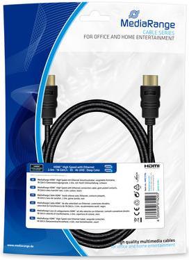 MediaRange MRCS196 HDMI-Kabel 2 m HDMI Typ A (Standard) Schwarz (MRCS196)