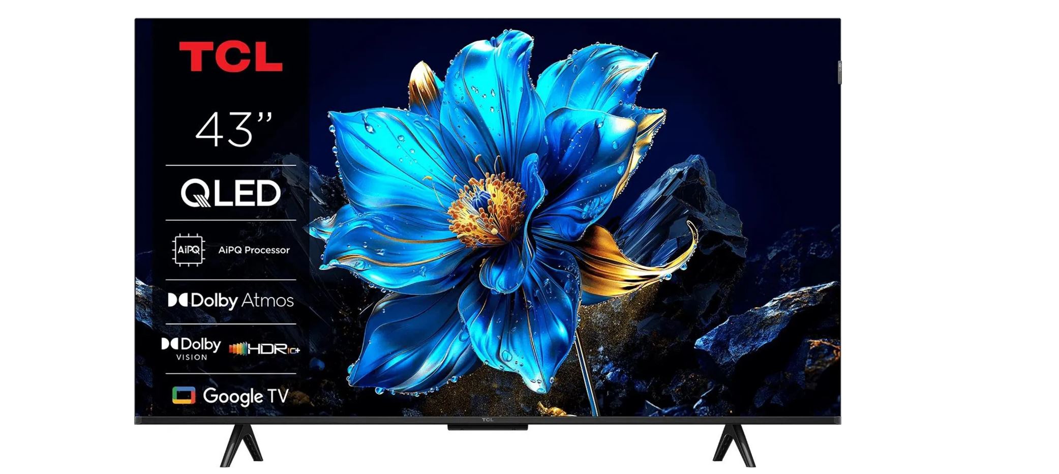 TCL 43T69C 4K Ultra HD QLED Smart-TV 109cm (43") Google TV HDR10+ Dolby Vision