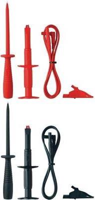 Benning Sicherheits-Messleitungs-Set [ Lamellenstecker 4 mm - Lamellenstecker 4 mm] 1.00 m Rot, Schwarz BENNING TA 3 (044126)