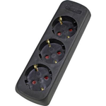 as - Schwabe 11732 Steckdosenleiste ohne Schalter Schwarz (11732)