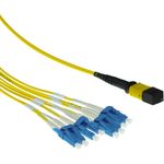 ACT 2 meter Singlemode 9/125 OS2 fanout patchcable 1 X MTP female - 4 X LC duplex 8 fibers 2M 8X9/125 OS2 MTP/MPO(F) (RL7862)