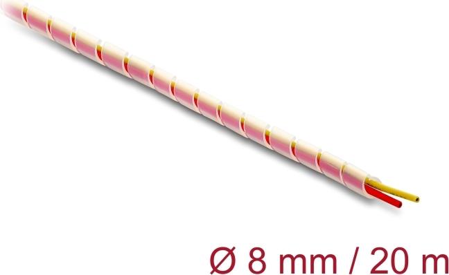 Delock Silikon-Spiralschlauch 8 mm Außendurchmesser 20 m transparent