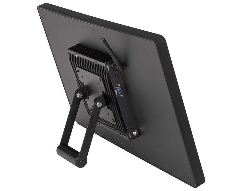 bluechip INDUSTRYline P24KT-1000 All-in-One PC 24" Full HD Intel Atom x6413E 8 GB RAM 120 GB SSD Windows 10 IoT Enterprise Schwarz