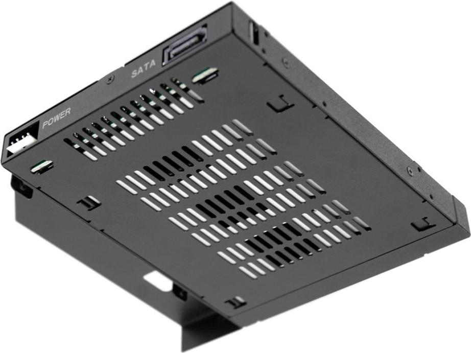 Icy Dock ToughArmor MB411SKO-B Laufwerksschachtadapter 5,25" Slim Line auf 2,5" SATA 6Gb/s Schwarz