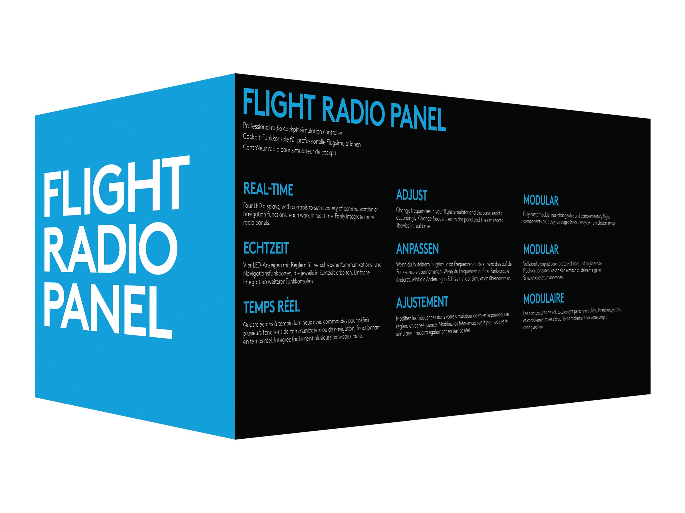 Logitech G Saitek Pro Flight Radio Panel USB Schwarz