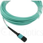 Kompatibles Lenovo A5UA BlueOptics LWL Breakout Patchkabel, MPO/UPC, 4xDuplex LC/UPC, 1 Meter, Multimode G50/125µm, OM3, Markenfaser, 3.0mm LSZH aqua, 8 Kerne und MPO Stecker ohne Pins, inkl. Messprotokoll (A5UA-BO)