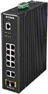 D-Link DIS 200G-12S - Switch - verwaltet - 10 x 10/100/1000 + 2 x SFP - an DIN-Schiene montierbar, wandmontierbar - AC 120/230 V/DC 46 - 54 V