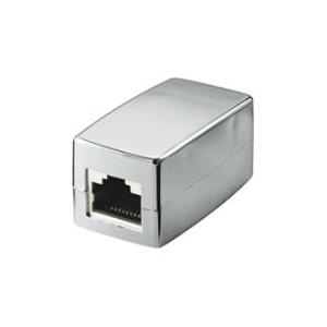 Wentronic Goobay Cat 5 Modularkupplung - Box zum Verbindung von zwei Netzwerkkabeln mit RJ45 Stecker für gekreutzte Belegung (68161)