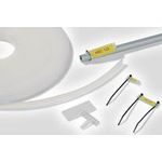 HellermannTyton 525-10003 HCR09-PEUV-CL Kennzeichnungsträger Montage-Art: einschieben Transparent 1 St. (525-10003)