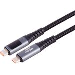 S/CONN maximum connectivity USB-C Ladekabel, 2.0, 240W PD, A/V/W Display, 1m (14-59025)