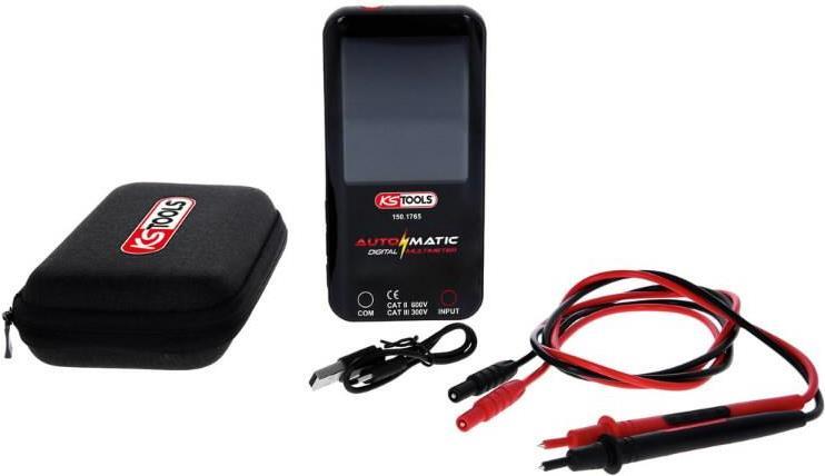 Digitalmultimeter mit Spitzen, KS Tools (150.1765)