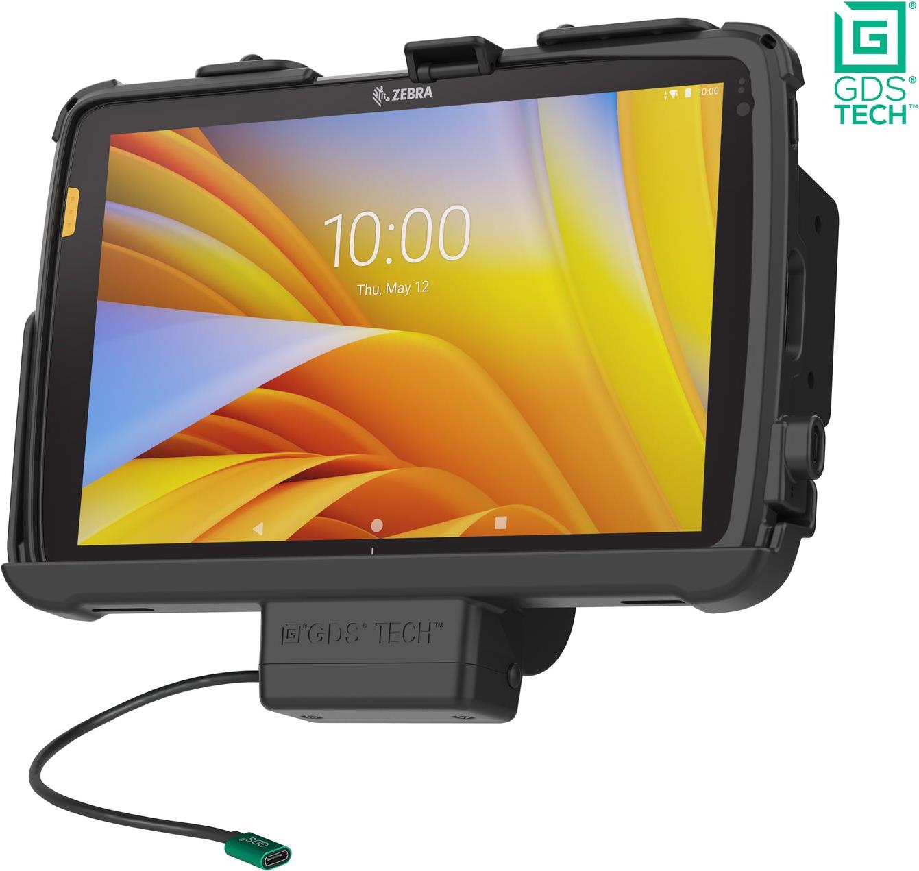 RAM Mounts GDS Tough-Dock Zebra ET4x 25,40cm (10")  Tablet in IntelliSkin-Lade-/Schutzhüllen - USB-C, 60 W Ausgang, AMPS-/VESA-Aufnahme (RAM-GDS-DOCK-ZE21PU)