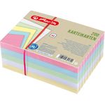 Herlitz Karteikarte A6 liniert farbig sortiert 4 Farben plus weiß Blauer Engel 200er (50041145)