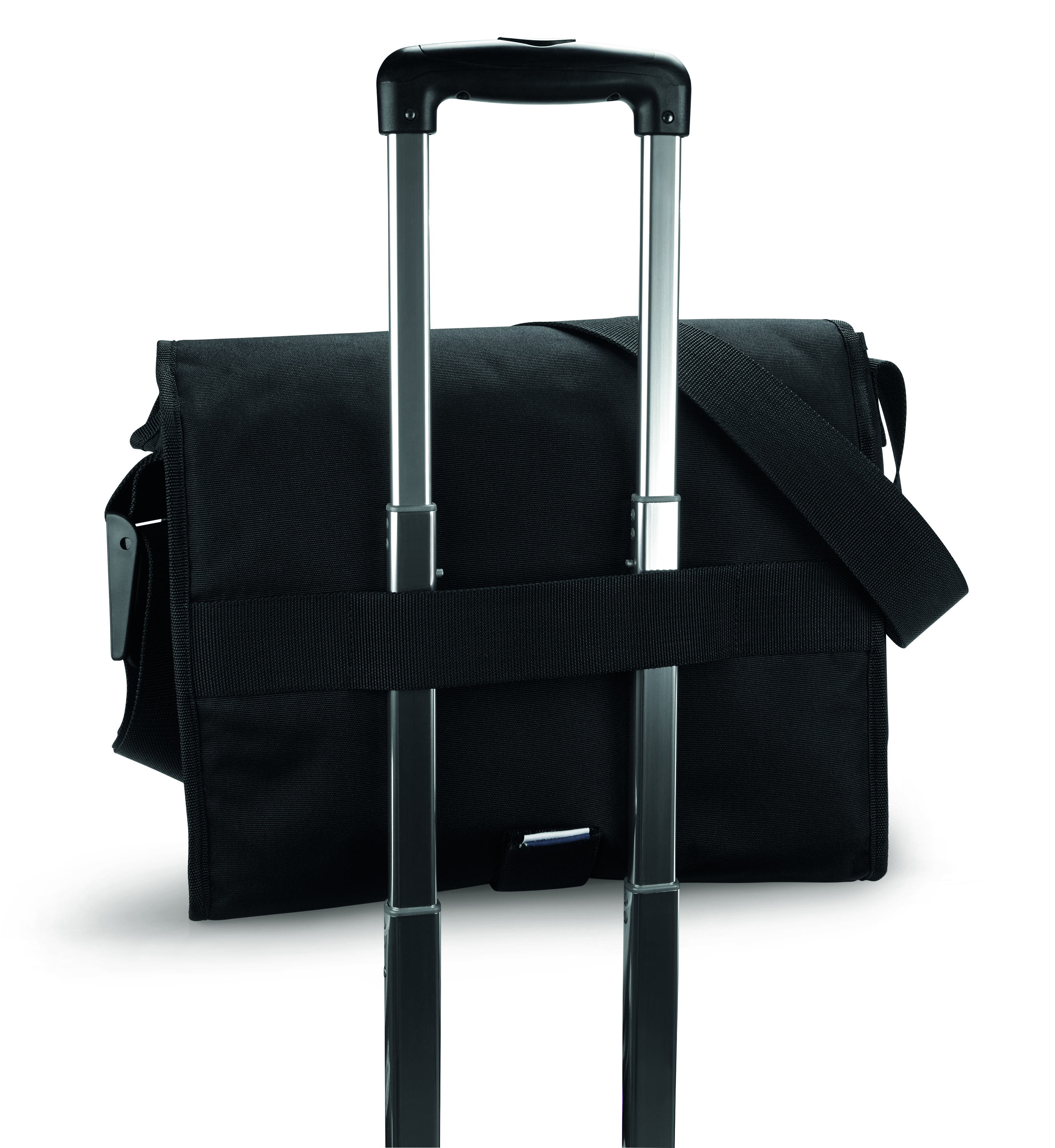 Magnetoplan Moderationstasche Messenger, Polyester, gepolstert, 38 x 35 x 15 cm, Schwarz