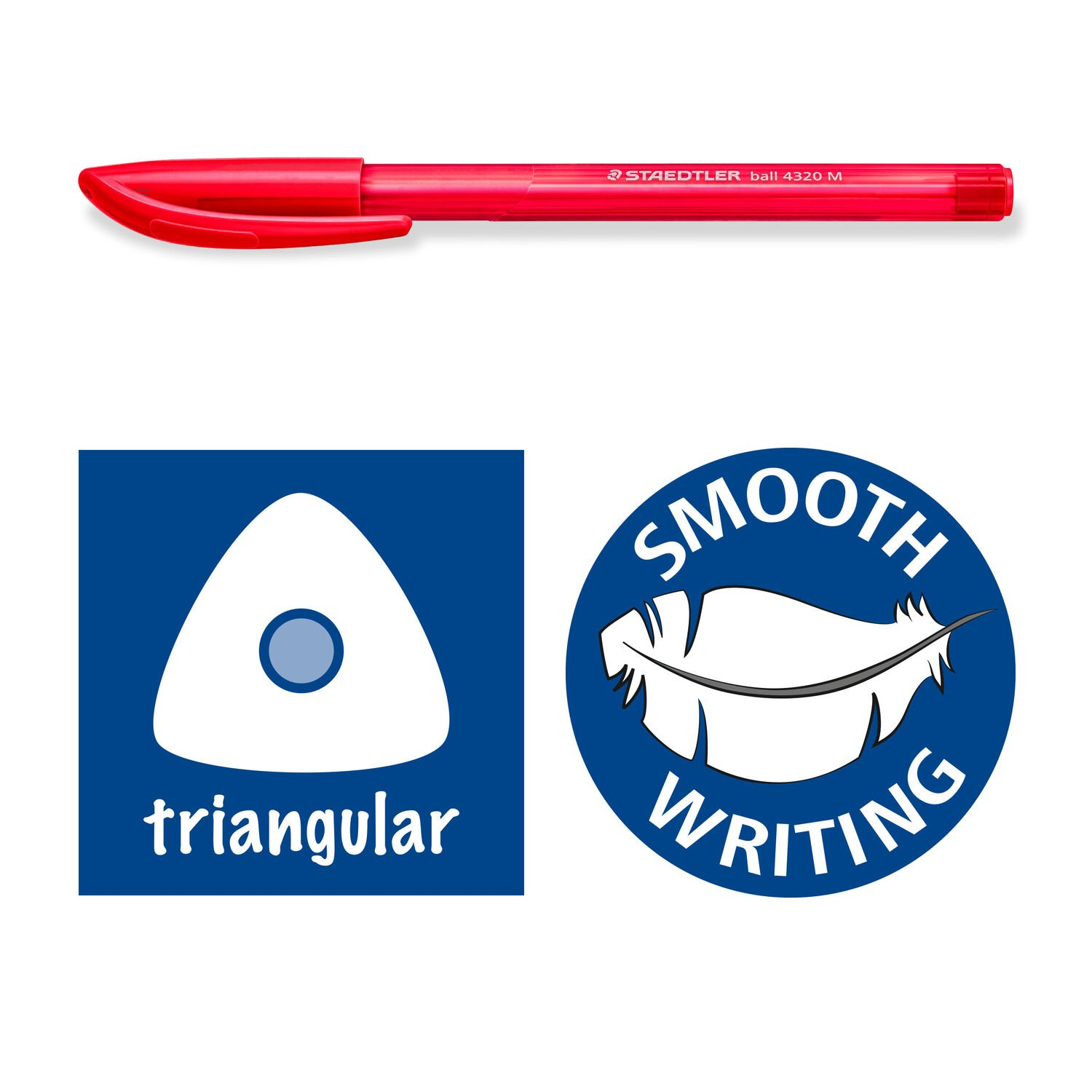 STAEDTLER Ball 4320 Einziehkugelschreiber Medium Mehrfarbig 10er-Set