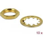 Delock - Befestigungsteile für HF-Anschluss (Packung mit 10) (89483)