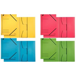 LEITZ Eckspannermappe, DIN A4, Karton 320 g-qm, gelb aus Colorspankarton, 3 vollflächig verklebte Klappen am (3981-00-15)