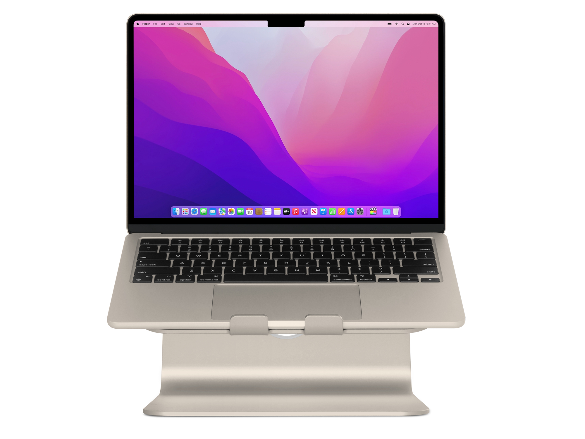 Rain Design mStand Notebook-Ständer Aluminium Starlight