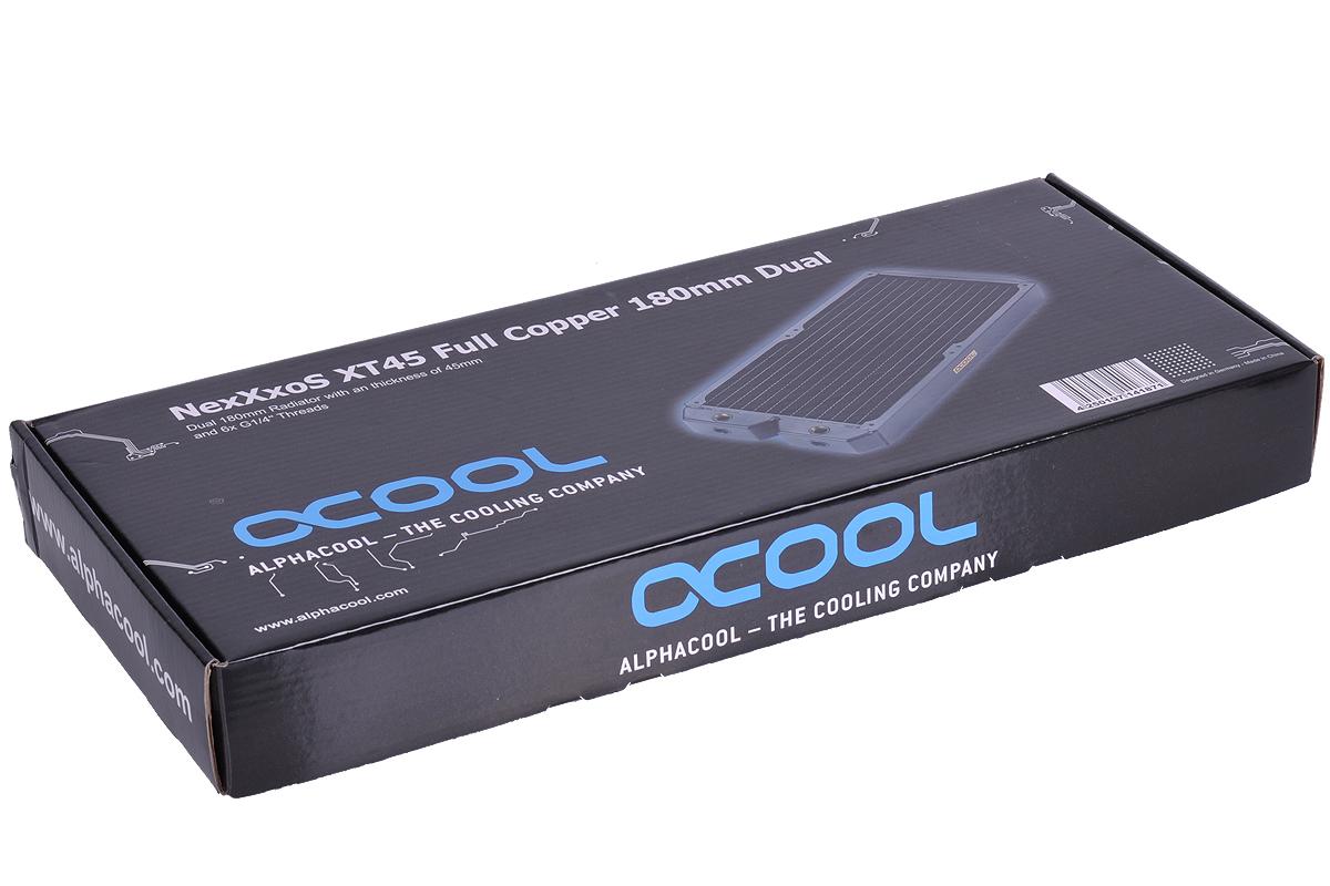 Alphacool NexXxoS XT45 Full Copper 180mm Dual Radiator Schwarz