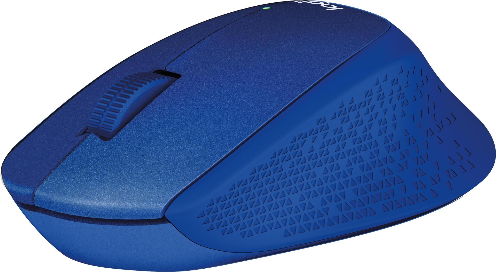 Logitech M330 Silent Plus Kabellose Maus 2.4 GHz Blau