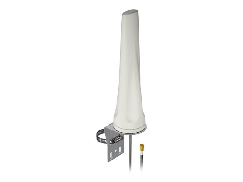 INSYS icom LTE450 Wandantenne 410-470/600-960/1700-3800 MHz SMA IP67 IK10 5 m Kabel Weiß