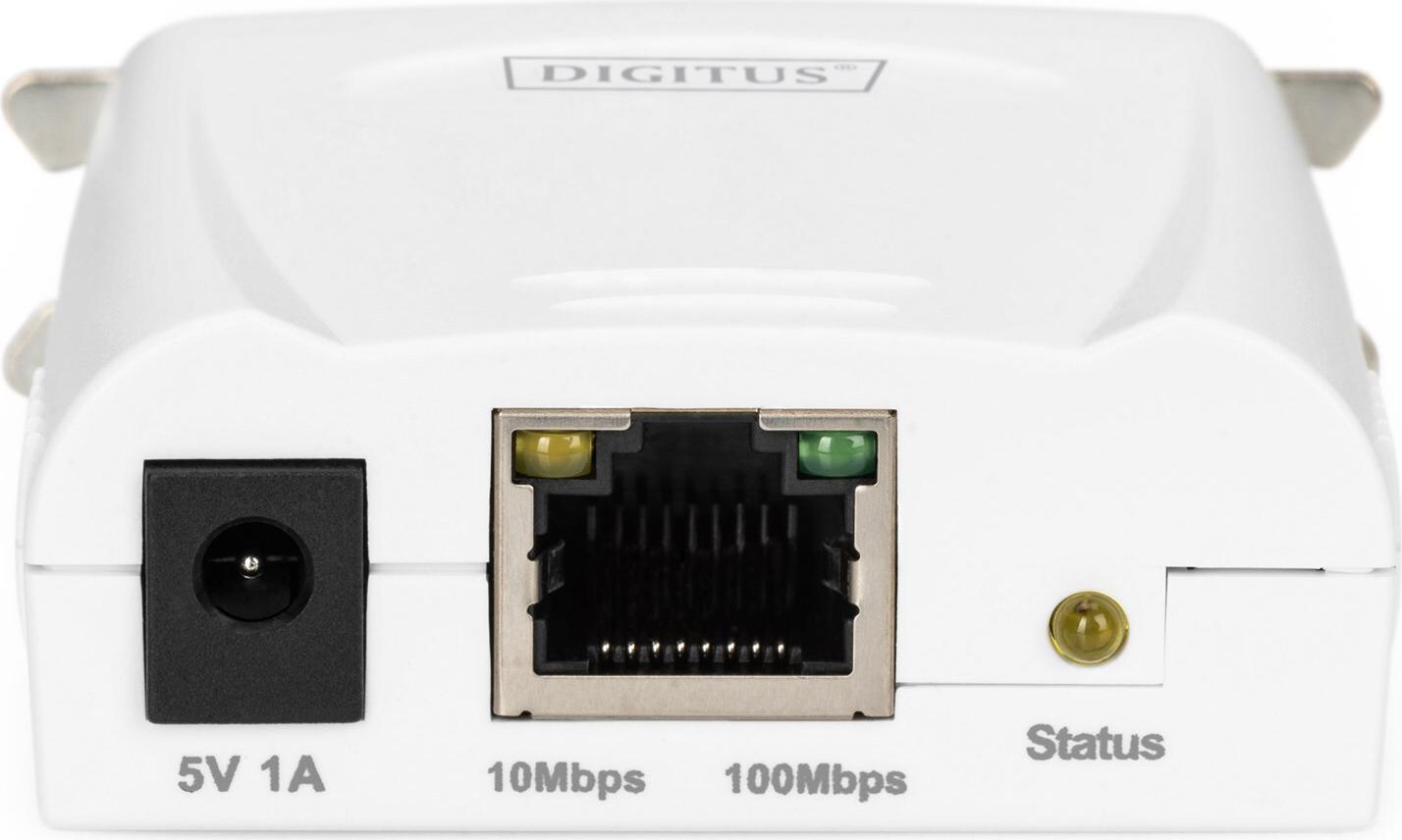 Digitus DN-13001-1 Printserver Fast Ethernet Parallel Weiß