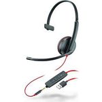 Poly Blackwire C3215 USB - 3200 Series - Headset - On-Ear - kabelgebunden - USB, 3,5 mm Stecker