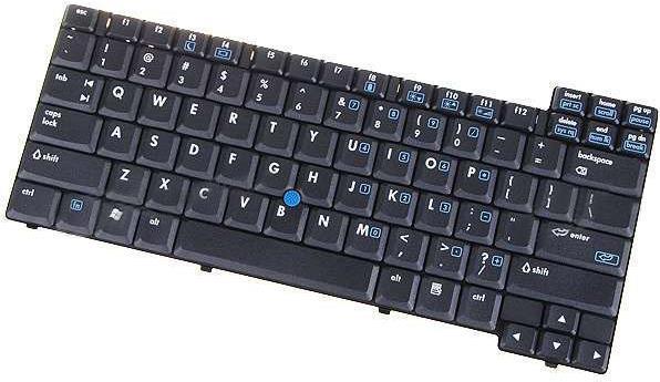 HP NC8230 CZ Tastatur für Mobilgeräte Schwarz Docking-Anschluss (378203-221)