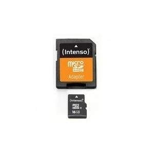 Intenso Flash-Speicherkarte (microSDHC/SD-Adapter inbegriffen) (3403470)