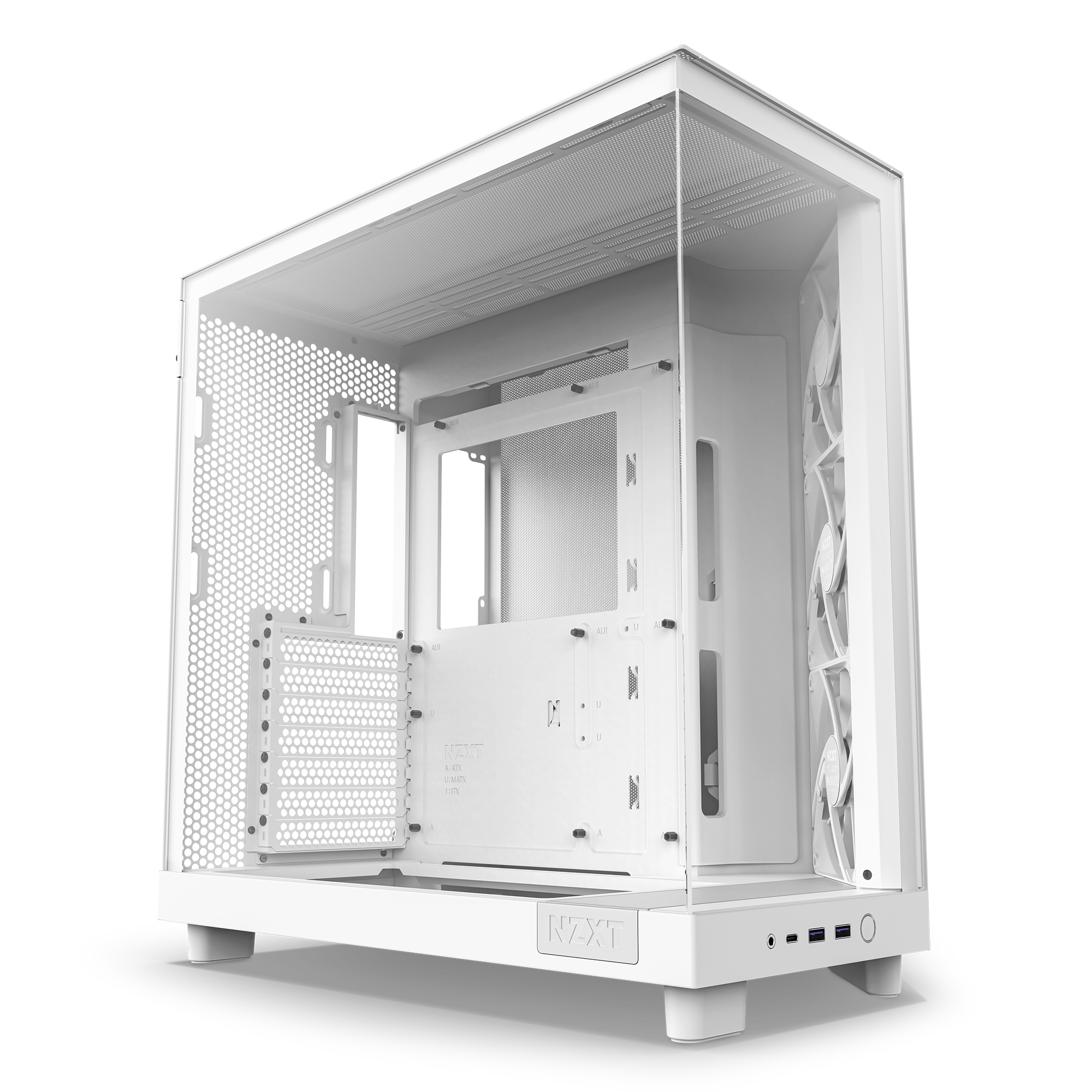 NZXT H series H6 Flow Midi-Tower Weiß