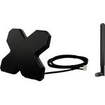 Wittenberg Antennen LTE, WLAN, Portabel Antennenset für Router Antenne 1 LTE Twin Kabel 2m Antenne 5 dBi (K-103521)