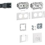 HAGER GAPSET1 SET 1 mit 3 Std+USB-Charger 2xRJ45 Cat6A (GAPSET1)