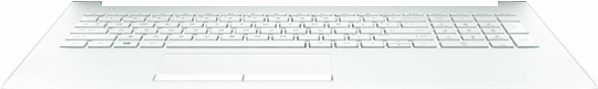 HP 925009-271 Notebook-Ersatzteil Gehäuse-Unterteil+Tastatur (925009-271)