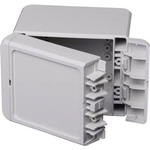 BOPLA Wand-Gehäuse, Installations-Gehäuse Polycarbonat Licht-Grau (RAL 7035) 80 x 113 x 90 96012135 (96012135)