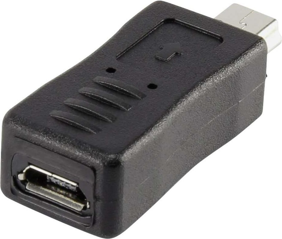 Renkforce USB 2.0 Adapter [1x USB 2.0 Stecker Mini-B - 1x USB 2.0 Buchse Micro-B] Schwarz vergoldete Steckkontakte Renkforce