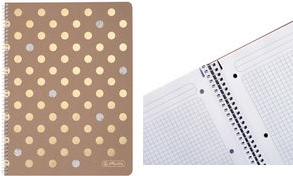 herlitz Collegeblock Pure Glam kariert DIN A4 mit Rand (400134075)