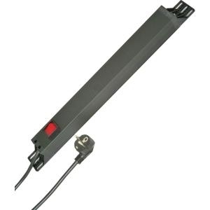 Kopp Steckdosenleiste 48,30cm (19")  7fach Schwarz Schutzkontakt 930705028 (930705028)