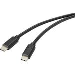 Renkforce RF-4716840 USB Kabel 1 m USB 2.0 USB A USB C Schwarz (RF-4716840)
