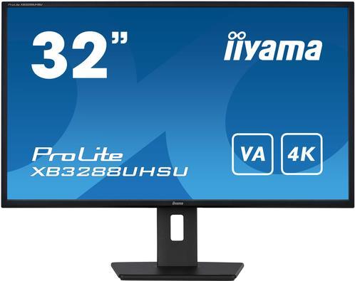iiyama ProLite XB3288UHSU-B5 Computerbildschirm 80 cm (31.5") 3840 x 2160 Pixel 4K Ultra HD LCD Schwarz [Energieklasse G] (XB3288UHSU-B5)
