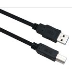 Helos Anschlusskabel, USB 3.0 A Stecker/B Stecker, 3,0m, schwarz USB 3.0 A St./B St. , Übertragungsrate: 5000 Mbit/s , Abwärtskompatibel , vergoldete Kontakte , Geflecht- und Folie-Schirmung , Haube: vergossen , ROHS 2.0 und REACH-konform , Farbe: schwarz (288330)
