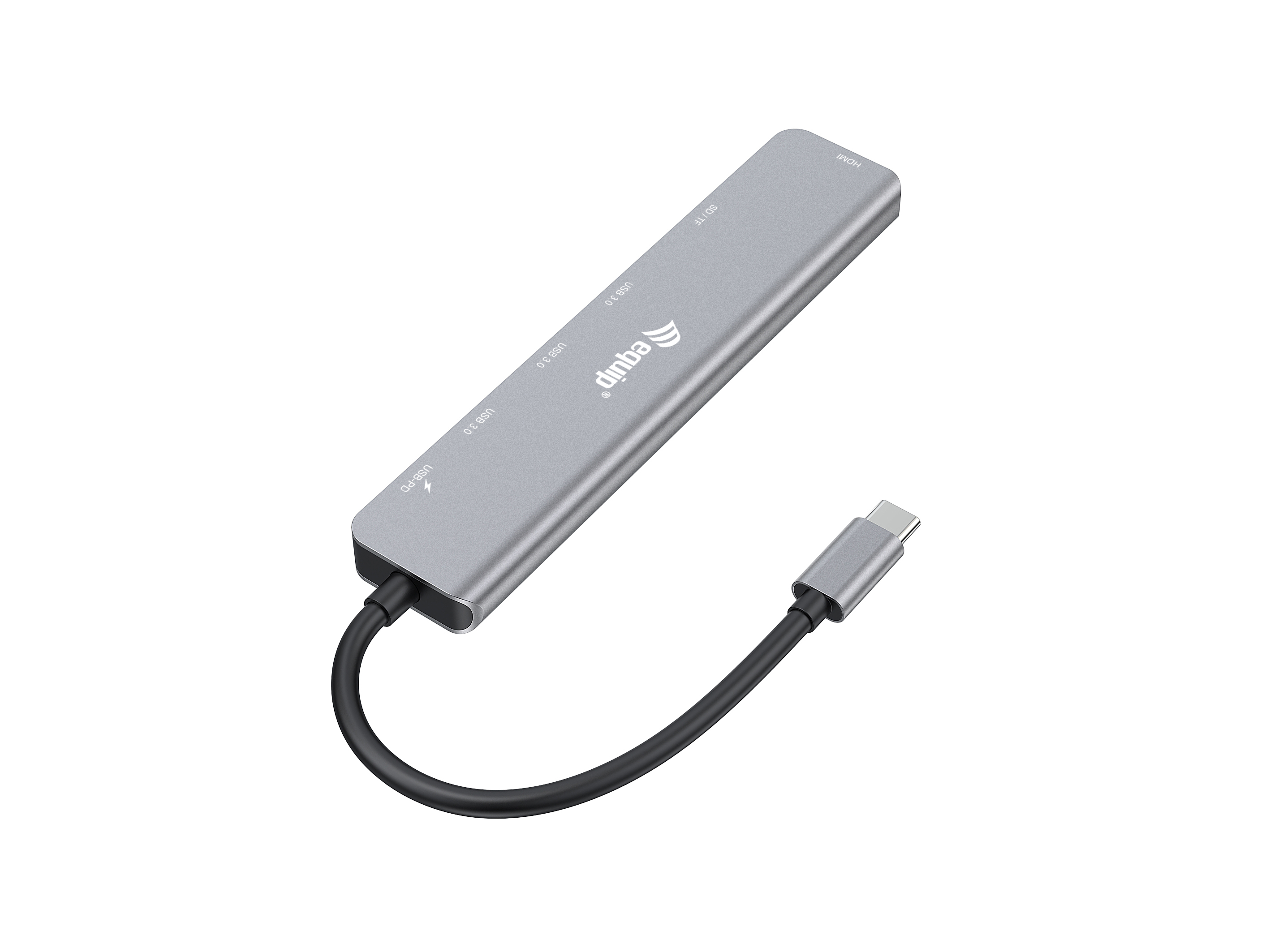 equip USB-C 7-in-1 Dockingstation HDMI 4K/60Hz 100W PD Silber